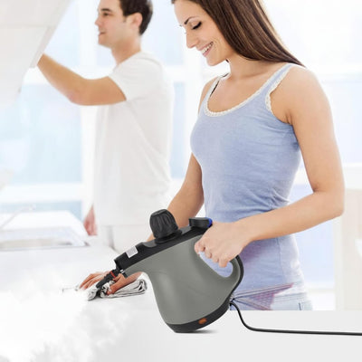 STARQ - 15 in1 Handheld Steam Cleaner for Home, Car, Furniture Cleaning Machine for Stubborn Stains On Kitchen, Bathroom, Car Floor, Curtains, Mattresses, and Kitchen Surfaces (Grey)
