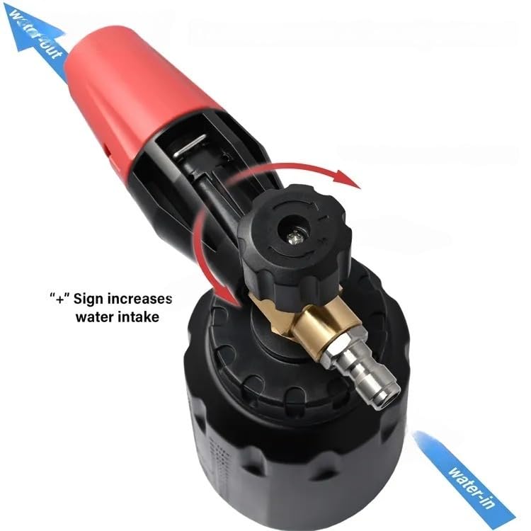 STARQ 1 Ltr New Blaster Pro Snow Foam Lance with Unique Side Fill 1/4" Quick Connector for Pressure Washer (Matte Black)