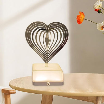 STARQ Heart Shape Rotating Light 360 Rotating Ambient Light Hall, Living Room, Studyroom Decorative Light