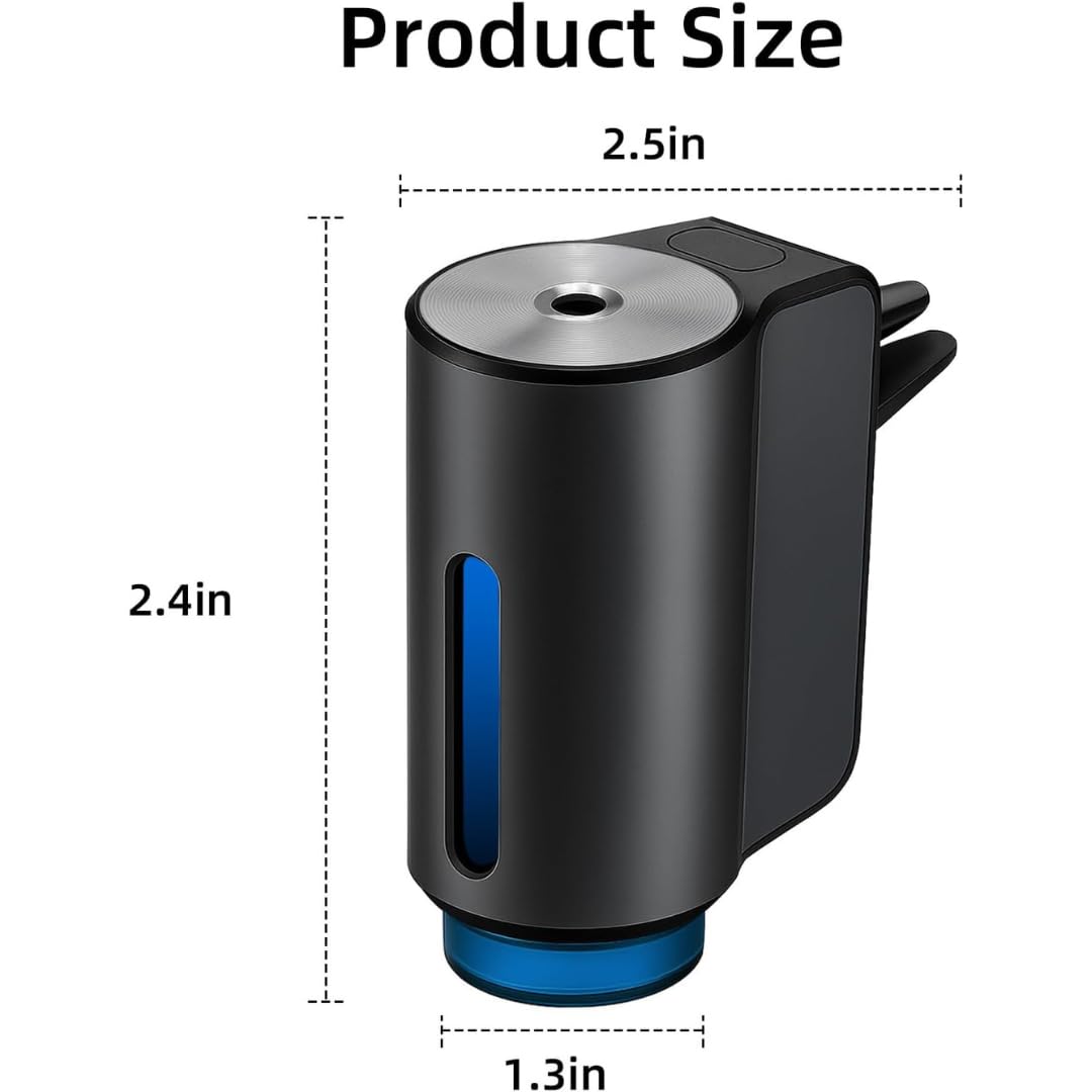 STARQ Smart Car Air Freshener Diffuser Auto On/Off Rechargeable Perfume Humidifier (S4)