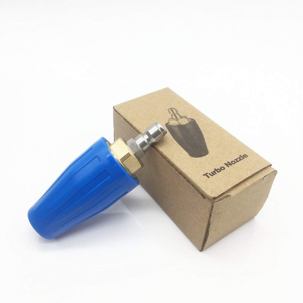 STARQ WASHER TURBO ROTATING BRASS NOZZLE WITH I/4 MALE CONNECTOR (040 BLUE)