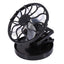 STARQ Solar Fan with Adjustable Clip, Portable Mini Cooling Fan for Home Office Travel Outdoor Use, Energy Saving Fan Black (Solar-Fan)