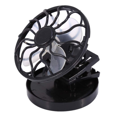 STARQ Solar Fan with Adjustable Clip, Portable Mini Cooling Fan for Home Office Travel Outdoor Use, Energy Saving Fan Black (Solar-Fan)