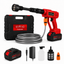 STARQ Turbowash Cordless Portable 48V Wireless Pressure Washer Gun - 12000mAh High Pressure Water Gun for Car and Bike Wash, Adjustable 6 in 1 Nozzle, 5M Hose Pipe, (Single Battery with Charger)