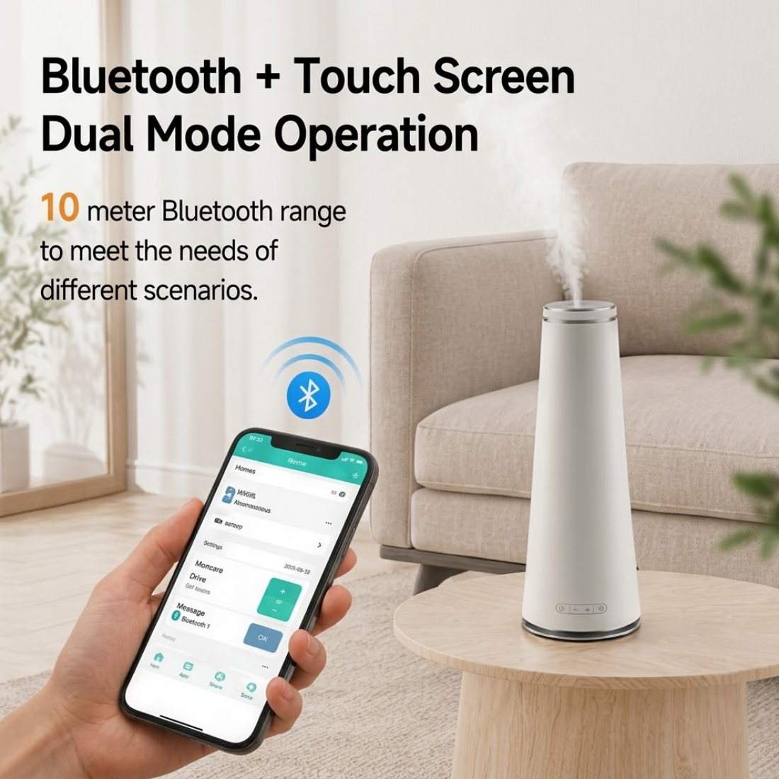 STARQ Fuji Luxury Smart Air Scent Diffuser Waterless Aroma Machine Cold Atomization Ultra Quiet No Heat for Office Home Gym & Hotel Includes Complimentary 100ml Starter Pack Perfumes