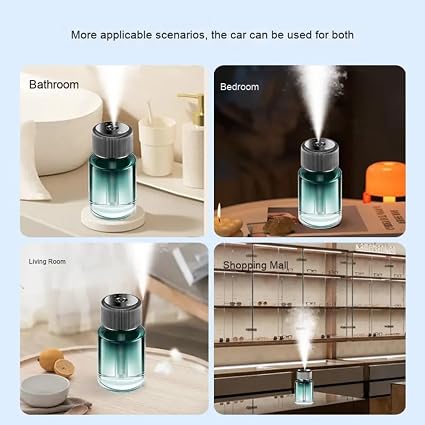 STARQ Smart Car Aroma Diffuser Rechargeable Air Freshener Mist Dispenser with Auto On/Off, 3 Speed Modes & Stylish Interior Decor (Cosmo)