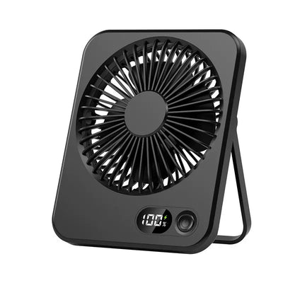 STARQ - 180 Degree Angle Low Noise Portable Table Fan Rechargeable Desktop Fan With Digital Display