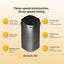 STARQ Stylish Smart Car Air Freshener Diffuser Auto On/Off Rechargeable Aroma Diffuser Cloud Mist Perfume Dispenser with 3 Speeds for Auto Interior Decor (S7)