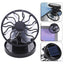 STARQ Solar Fan with Adjustable Clip, Portable Mini Cooling Fan for Home Office Travel Outdoor Use, Energy Saving Fan Black (Solar-Fan)