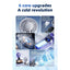 STARQ Mini Handheld Rechargeable Fan Compact & Powerful Cooling Fan for Travel, Office, Outdoor Use (Ice-Cooling-Fan-N106-Black) Visit the STARQ Store