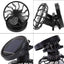 STARQ Solar Fan with Adjustable Clip, Portable Mini Cooling Fan for Home Office Travel Outdoor Use, Energy Saving Fan Black (Solar-Fan)
