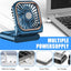 STARQ Portable Mini Handheld Fan with 3000mAh Rechargeable Battery, Foldable Personal Cooling Fan for Travel, Office & Outdoor Use FC3 (Colour As Per Availablity)
