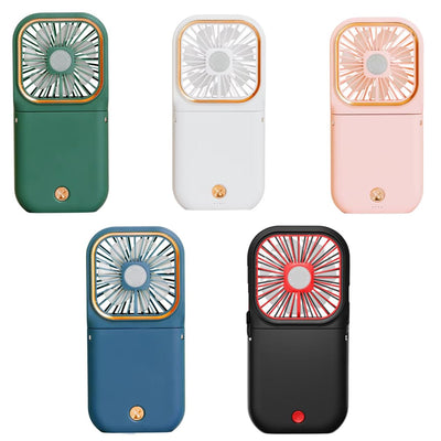 STARQ Portable Mini Handheld Fan with 3000mAh Rechargeable Battery, Foldable Personal Cooling Fan for Travel, Office & Outdoor Use FC3 (Colour As Per Availablity)