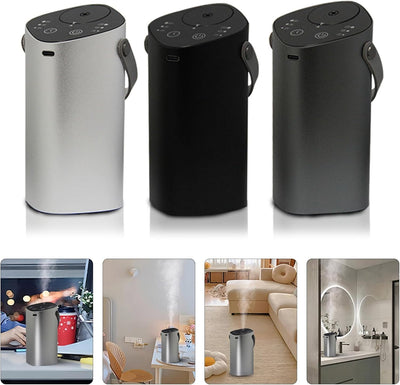 STARQ Stylish Smart Car Air Freshener Diffuser Auto On/Off Rechargeable Aroma Diffuser Cloud Mist Perfume Dispenser with 3 Speeds for Auto Interior Decor (S7)