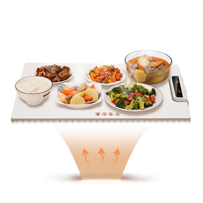 STARQ Electric Warming Tray with 3 Temperature Settings, Rollable and Portable Dining Table Tray, Portable Food Warmer for Travel