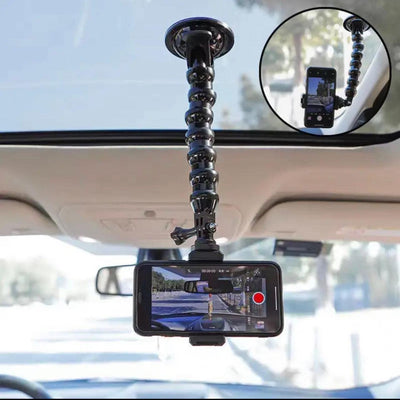 STARQ Gooseneck Suction Cup Car Cell Phone Holder Car Mount Compatible with All 4.0-7.0 inch Phones and Most Action Cameras