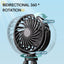 STARQ Octopus Fan, Flexible Multi-Arm Personal Fan with 360° Adjustable Heads, USB Rechargeable Portable Cooling Fan for Home, Office, and Travel (Colour As Per Availablity)