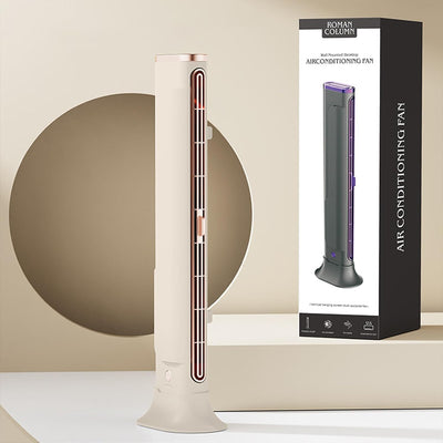 STARQ Electric Tower Fan for Bedroom, Desk Table Fan with 2 Speeds, Quiet Cooling Bladeless Fan