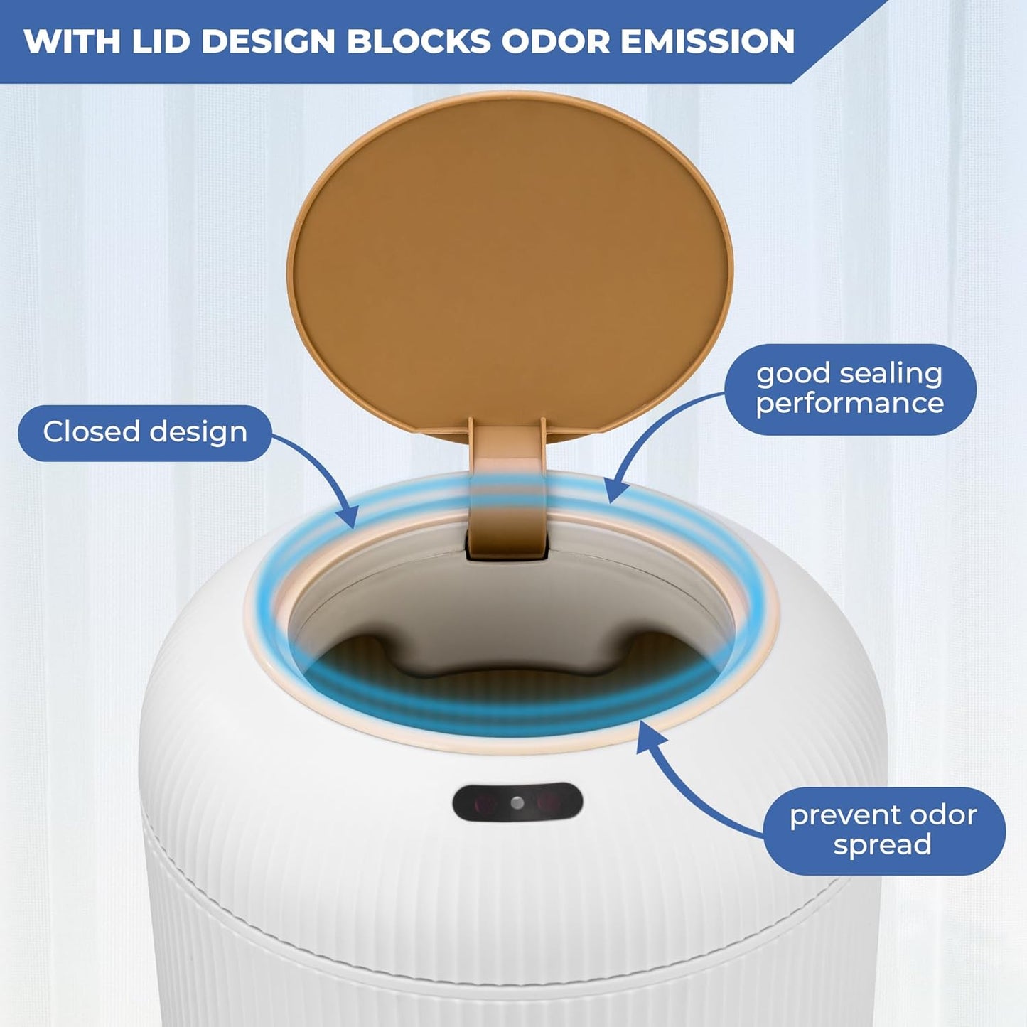 STARQ Smart Sensor Wastebasket, Convenient and Hygienic Technology Sensor Trash can for Kitchen, Bathroom, Bedroom, Living Room, Office and Outdoor