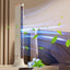 STARQ Electric Tower Fan for Bedroom, Desk Table Fan with 2 Speeds, Quiet Cooling Bladeless Fan