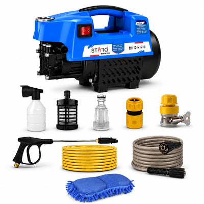Starq ST25 High Pressure Washer, Car Washer, 2100 Watts Motor, 150 Bars, 8L/Min Flow Rate, 8 Meters Outlet Hose, Portable, Car, Bike & Home Cleaning