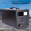 STARQ S1200 Portable Power Station LiFePo4 Battery 1200W AC USB & Type C Output Solar Generator with LED light for Outdoor Camping Fishing Emergency RV (Black)