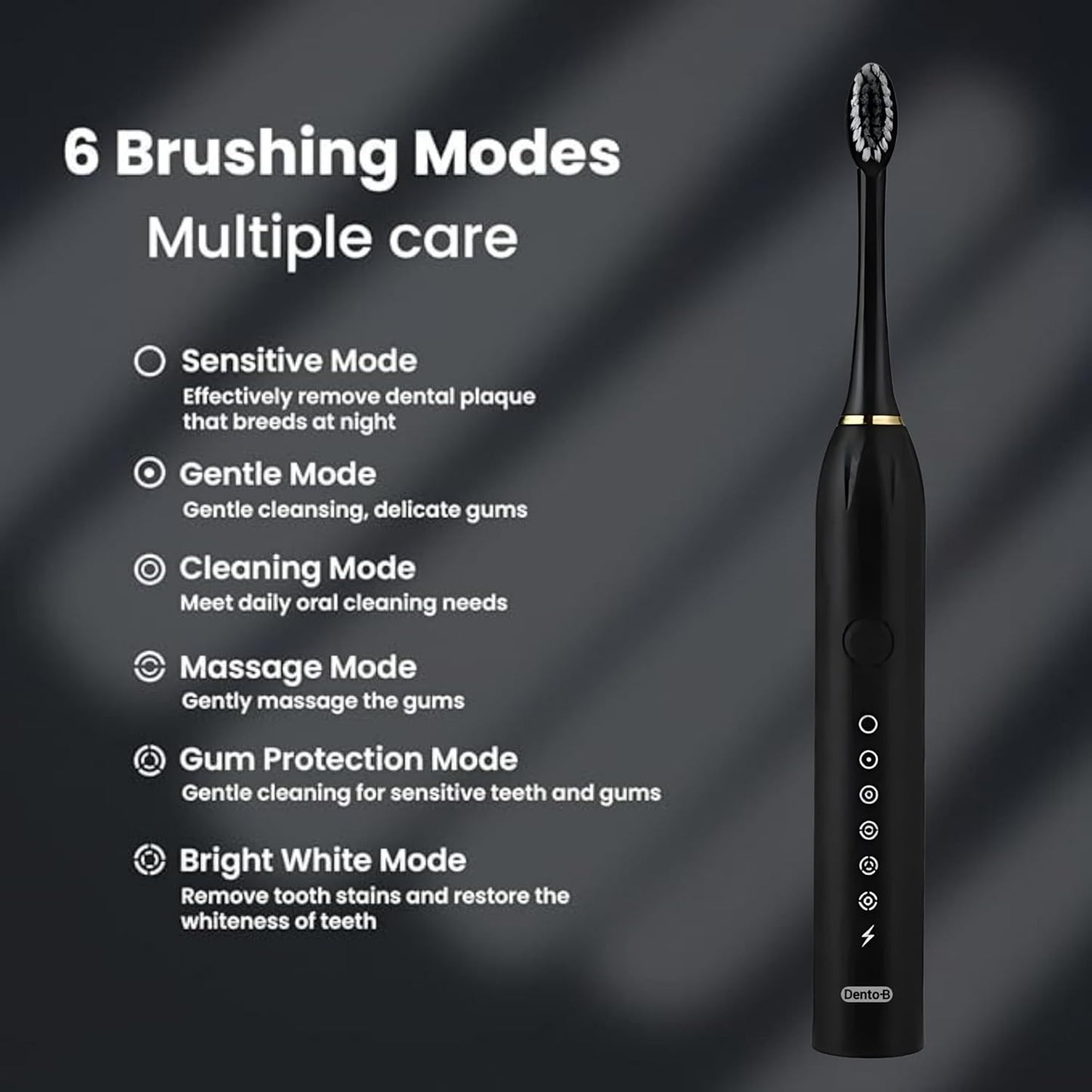 STARQ Electric Toothbrush With 6 Brushing Modes Charging Lasts Upto 60 Days Ipx7 Waterproof Head