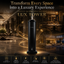 STARQ Lux Tower Luxury Smart Air Scent Diffuser Waterless Aroma Machine App Control Cold Atomization Ultra Quiet No Heat for Home & Office Includes Complimentary 300ml Starter Perfume