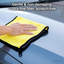 STARQ 600 GSM Heavy Microfiber Cloth for Car Cleaning & Detailing, Dual Sided Extra Thick Plush Microfiber Towel, Lint-Free Scratch-Free, 40x40 cm, Pack of 3, Multicolor