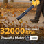 STARQ 1200W Cordless Long Leaf Blower- 21V 4.5Ah Powerful 115M/S Electric Powered Handheld Variable-Speed Yard Blower for Lawn Care, Snow Blowing, Dust Cleaning