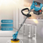 STARQ Cordless Electric Power Scrubber with Long Handle, 3 Replaceable Brush Heads, Adjustable Extension Rod, Rechargeable Cleaning Brush for Floor, Tile, Bathroom, Car & Home