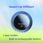 STARQ Smart Car Aroma Diffuser Rechargeable Air Freshener Mist Dispenser with Auto On/Off, 3 Speed Modes & Stylish Interior Decor (S5)