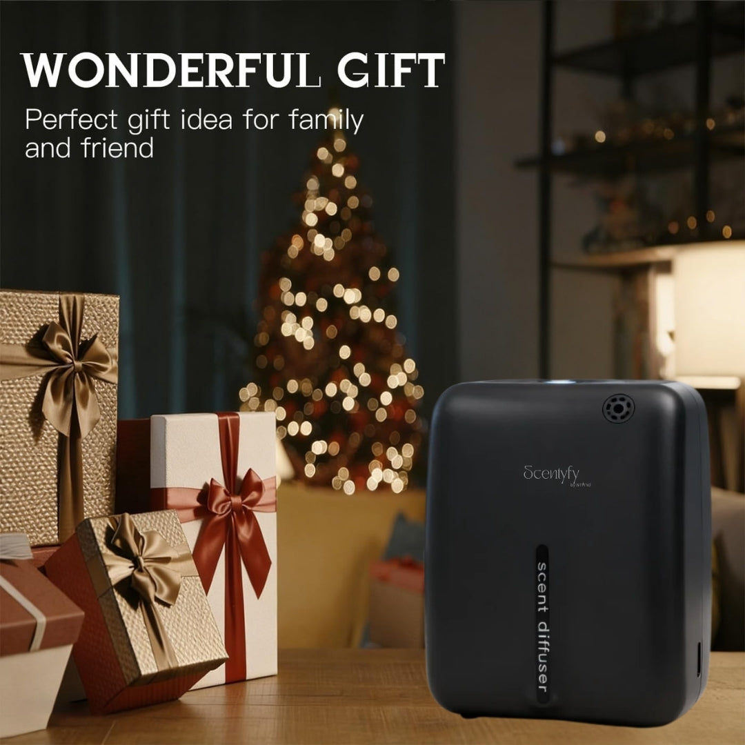 STARQ Tranquil Luxury Smart Air Scent Diffuser Waterless Aroma Machine App Control Cold Atomization Ultra Quiet No Heat Wall Mounted for Home & Office Includes Complimentary 100ml Starter Perfume