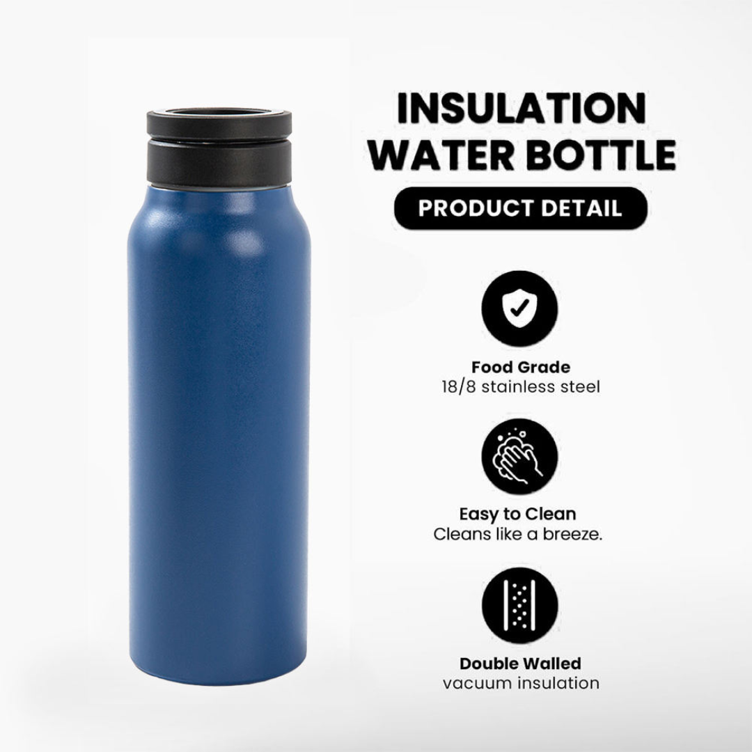 STARQ Sipper Water Bottle 750ML with Magnetic Tripod, Melbipod Yellow, 3H Hot & 6H Cold, Perfect for Vlogging, Fitness & Travel, BPA Free