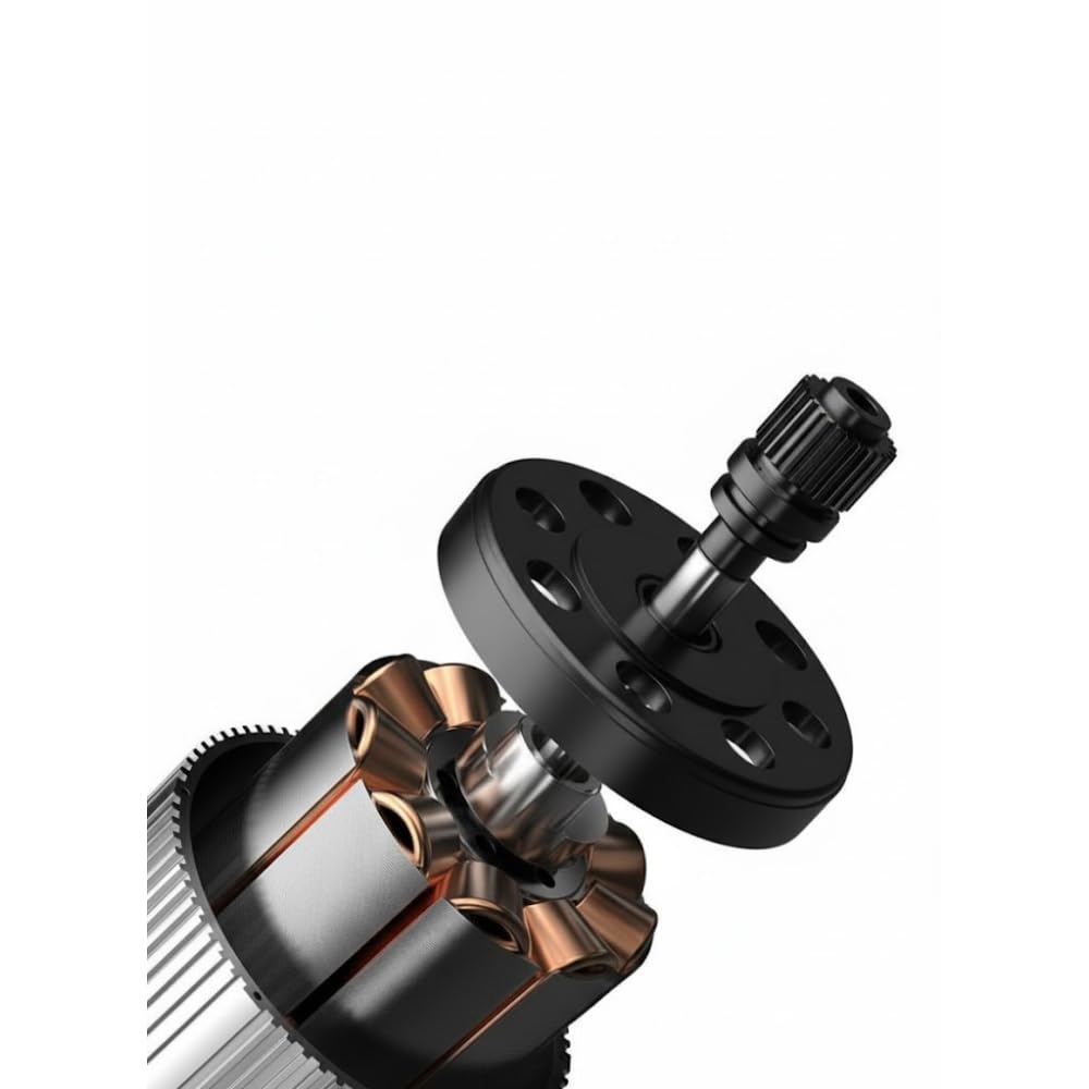 STARQ Cordless Electric Power Scrubber with Long Handle, 3 Replaceable Brush Heads, Adjustable Extension Rod, Rechargeable Cleaning Brush for Floor, Tile, Bathroom, Car & Home