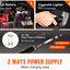 Starq 3in1 Electric Hydraulic Car Jack Kit with Impact Wrench and Tire Inflator Pump, 5 Ton 12V Hydraulic Jack with LED Light Lifting Range 6 to 17.7 inch Compactible for Car SUV MPV Sedan