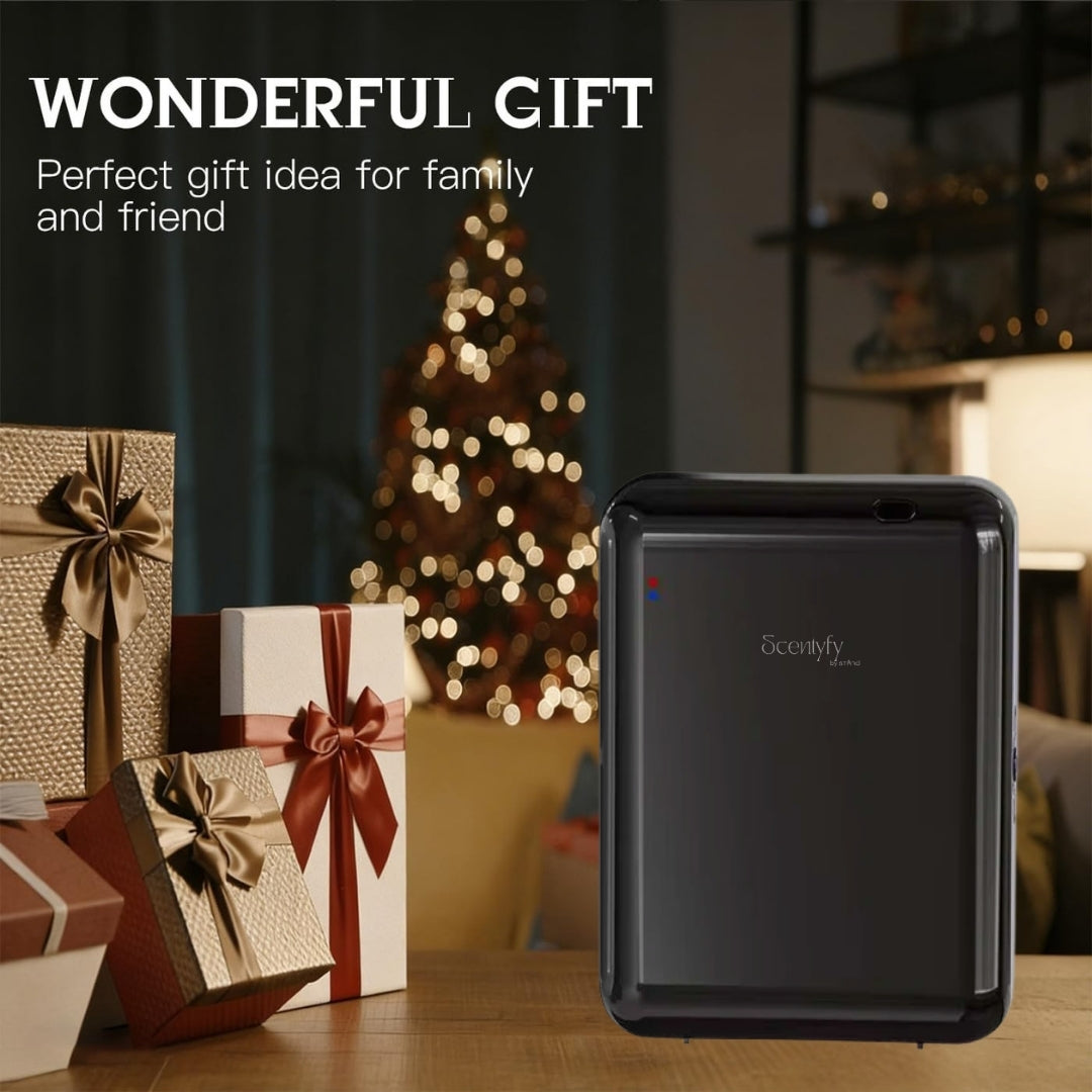 STARQ Aero Luxury Smart Air Scent Diffuser Waterless Aroma Machine App Control Cold Atomization Ultra Quiet No Heat Wall Plug for Home & Office Includes Complimentary 100ml Starter Perfume