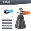 STARQ FoamMaster Heavy-Duty Foam Cannon for Pressure Washer, Pre-Installed Mesh and Orifice with Extra Set Included, Adjustable Spray Nozzle, Brass Connector, Thick Snow Foam for Car and Bike Cleaning