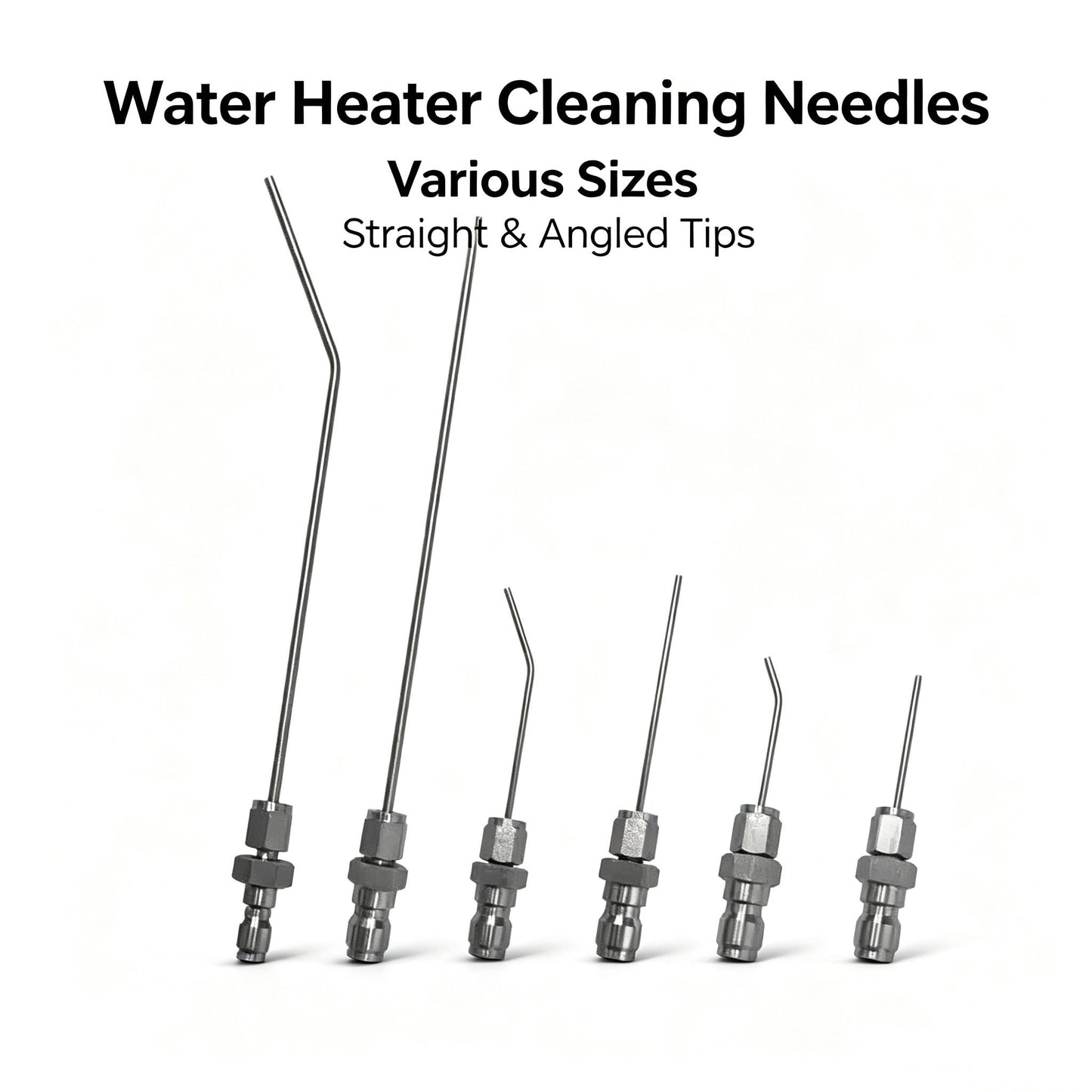 STARQ Pressure Washer Extension Rod Set, 6-Piece Straight & Bent Extension Rods, 20cm, 7.3cm & 4.5cm Lengths, High Pressure Washer Lance Extension Accessories for Car, Bike & Home Cleaning