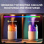 STARQ Volcano Flame Aroma Humidifier with LED Night Light, Cool Mist Diffuser, USB Powered, Portable Air Purifier for Home, Office & Bedroom, (Black)