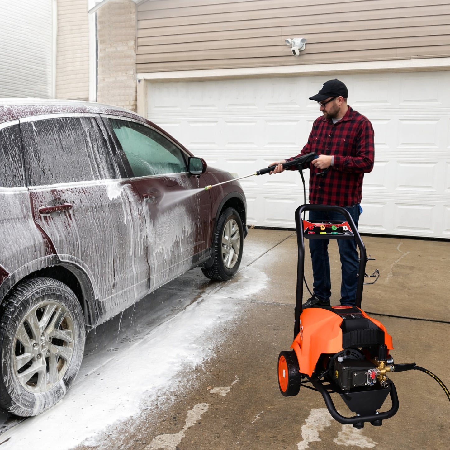 STARQ STPMDC 4.5 Commercial High Pressure Washer with PMDC Motor India’s 1st PMDC Pressure Washer 3300W 4.5HP 250 Bar 21 LPM 15m Hose for Car Bike Home & Truck Cleaning