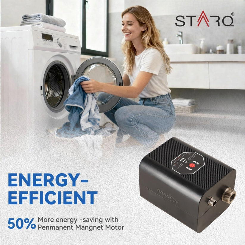 STARQ STPM-375 Inline Automatic Water Pressure Booster & Circulation P ...