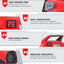 STARQ® W7 2700W | 270 Bar | Heavy Duty High Pressure Washer | Red (Pro)