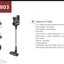 Heavy duty BLDC cordless vacuum cleaner with touch screen display and adjustable suction