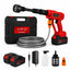 STARQ Turbowash Cordless Portable 48V Wireless Pressure Washer Gun - 12000mAh High Pressure Water Gun for Car and Bike Wash, Adjustable 6 in 1 Nozzle, 5M Hose Pipe, (Double Battery  with Charger)