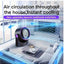 STARQ High Quality Rechargeable Table Fan 3 Speed Large Wind Dual Electric 2000mah Usb Mini Wireless Fan