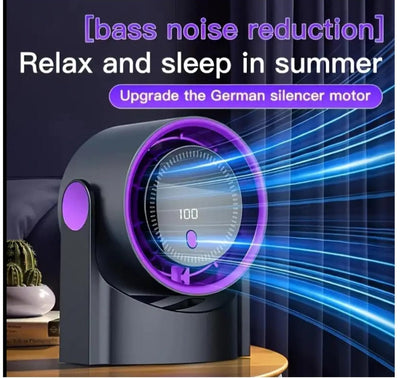 STARQ High Quality Rechargeable Table Fan 3 Speed Large Wind Dual Electric 2000mah Usb Mini Wireless Fan