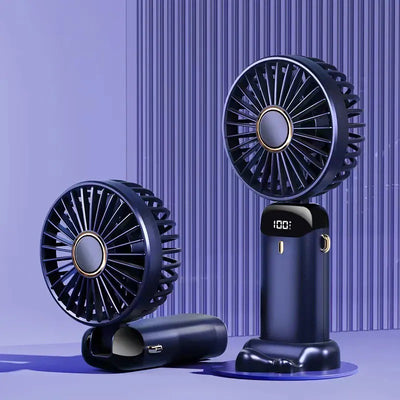 STARQ - Portable Mini Fan USB Rechargeable Mini Air Cooler Hand Held Small Fan (Purple)