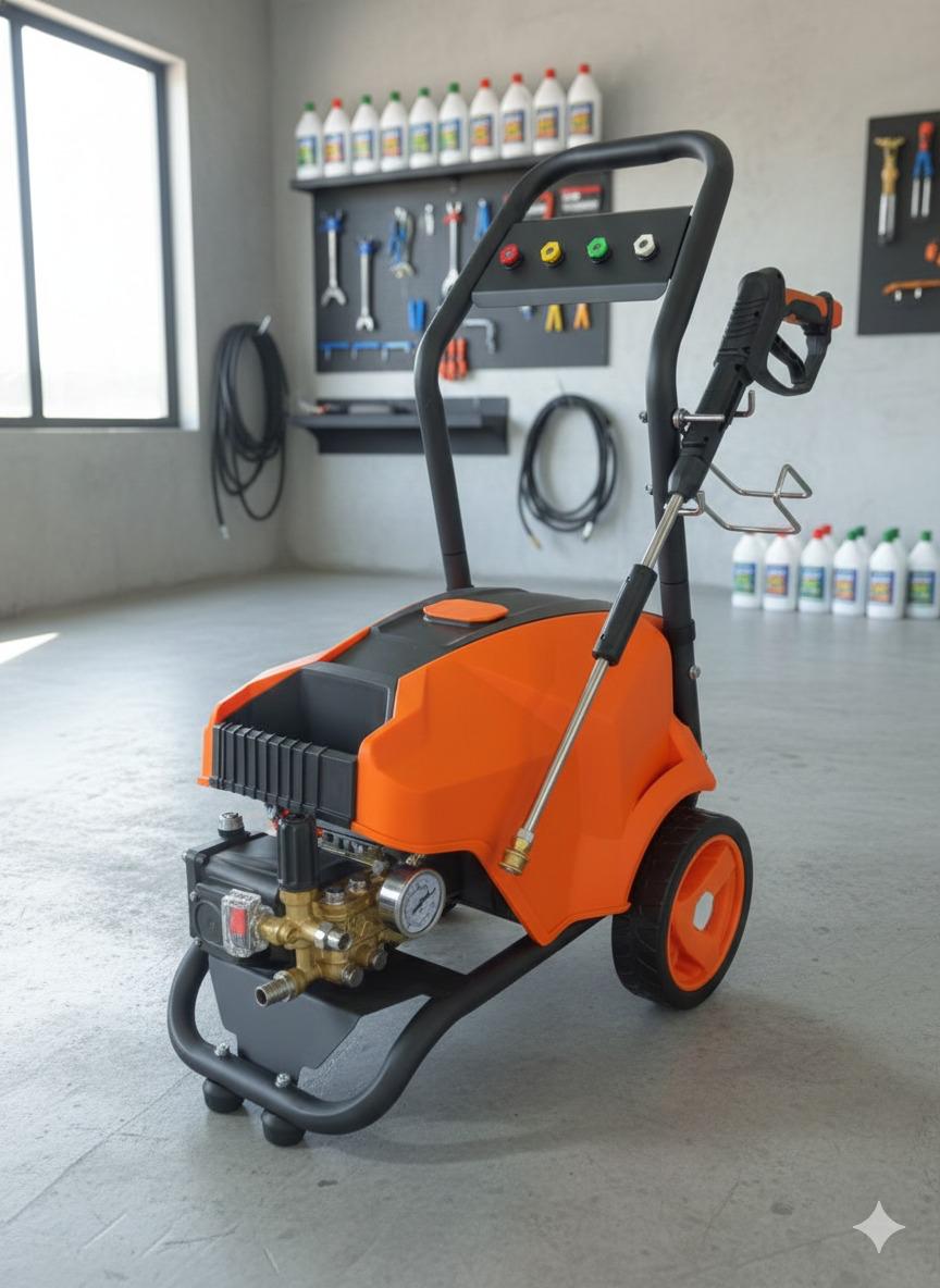 STARQ STPMDC 4.5 Commercial High Pressure Washer with PMDC Motor India’s 1st PMDC Pressure Washer 3300W 4.5HP 250 Bar 21 LPM 15m Hose for Car Bike Home & Truck Cleaning