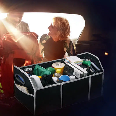 STARQ High Quality Polyester Folding Car Trunk Storage Boot Basket Storage Box Storage Boot Organizer